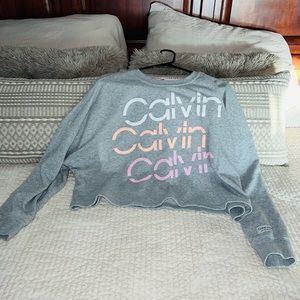 XL Calvin Klein Crop Sweatshirt